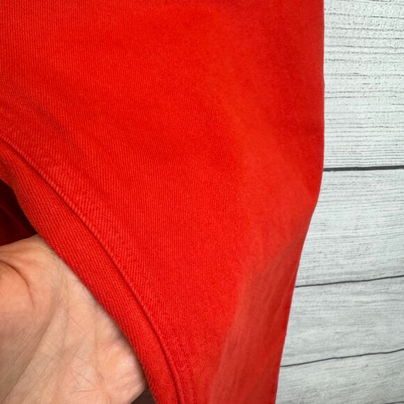 Vibrant Red Straight Leg Jeans - Picture 6 of 11